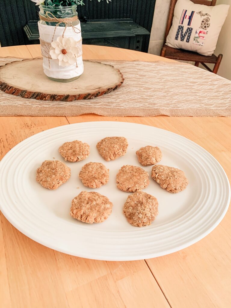 High-protein, no bake, peanut butter cookies