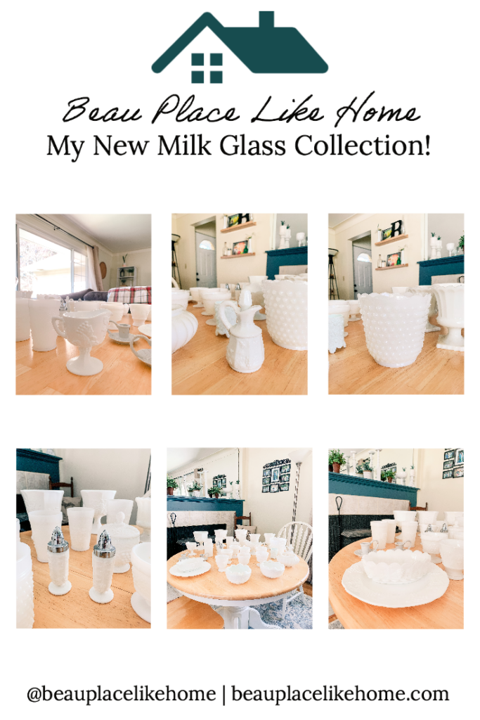 Beau Place Like Home - Milk Glass