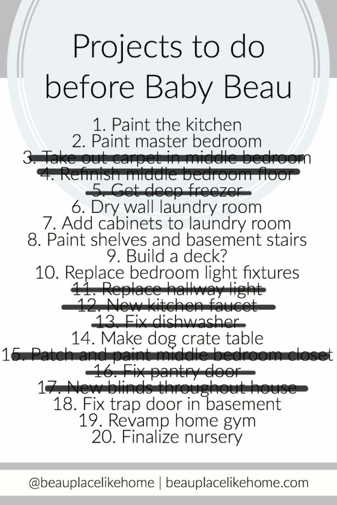 Baby To-Do List