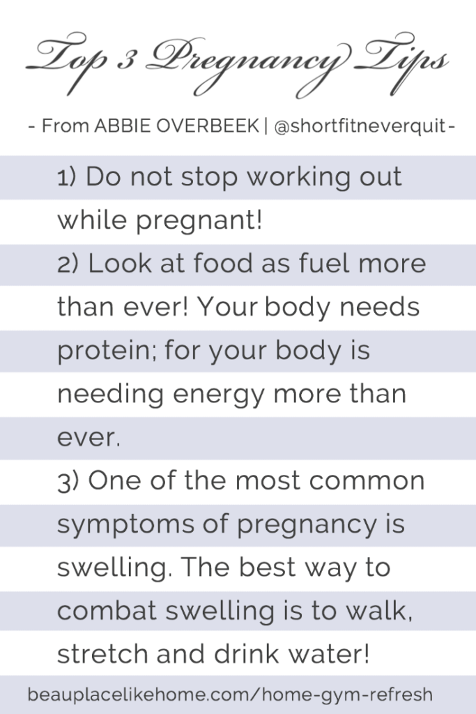 Top Three Pregnancy Exercise Tips