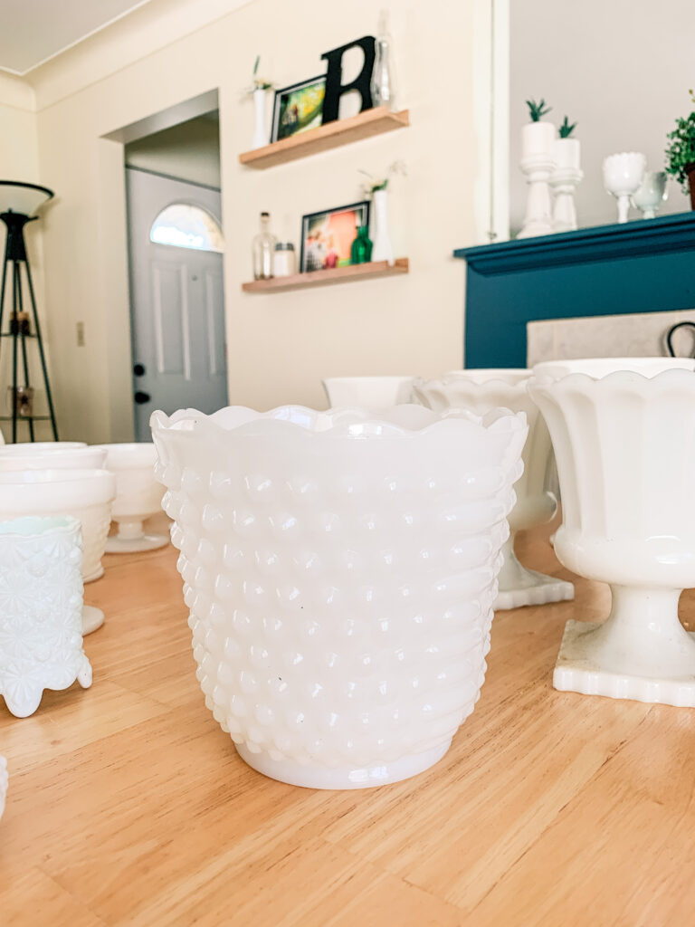 My New Milk Glass Collection!