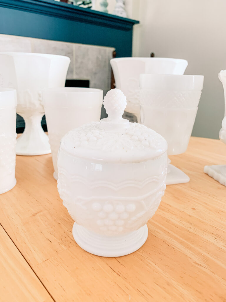 My New Milk Glass Collection!