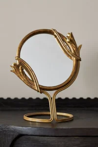Gold vanity mirror from Anthropologie