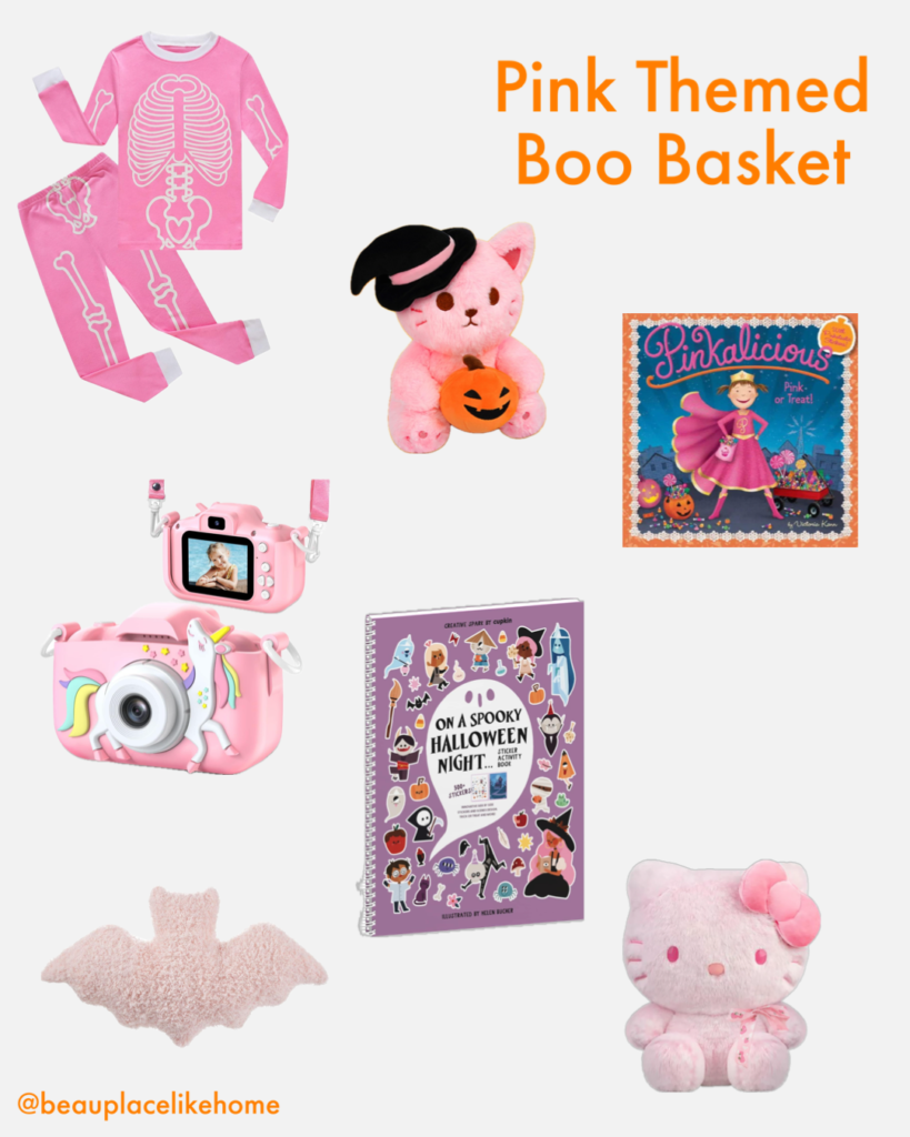 Pink Themed Boo Basket